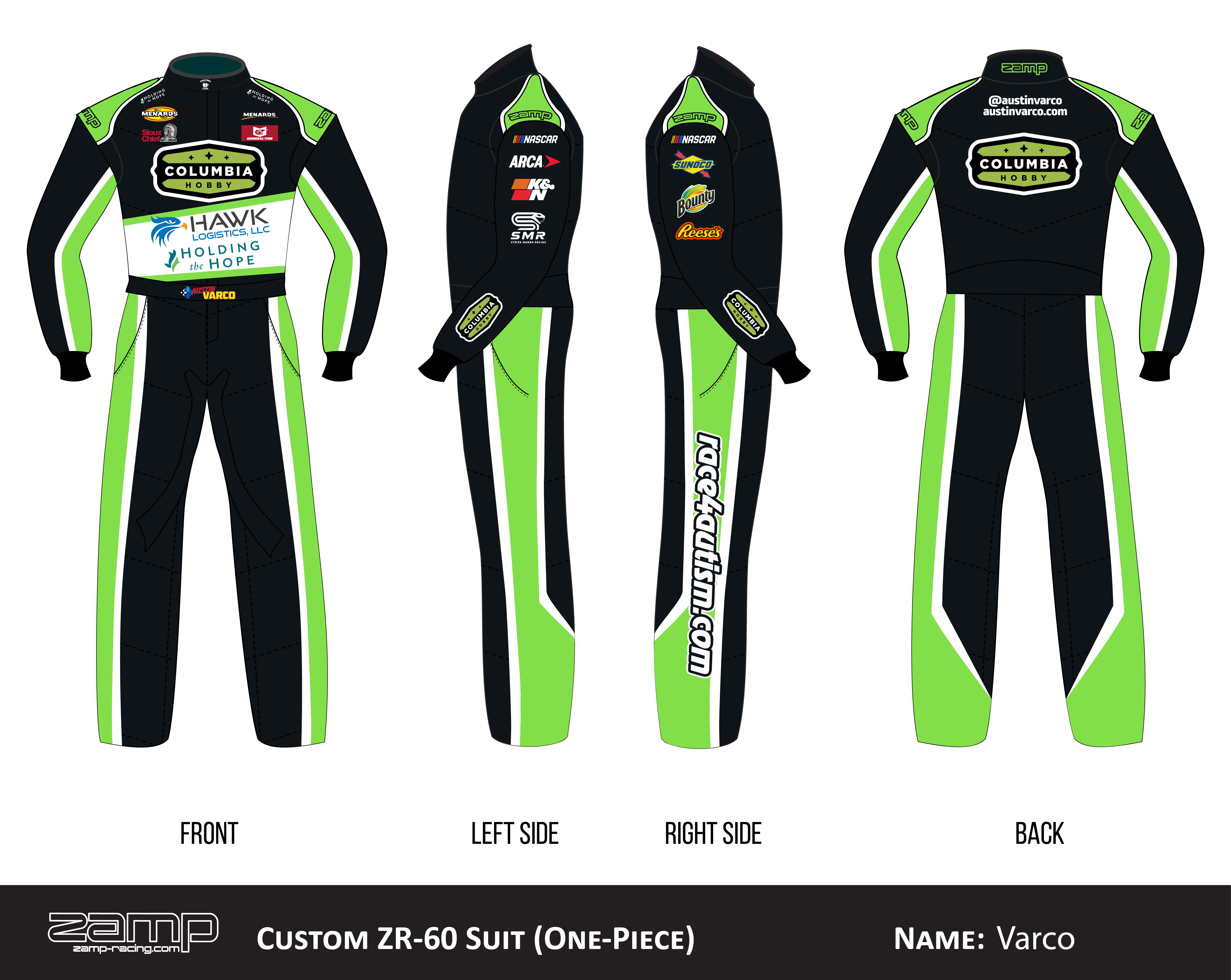 Custom Zamp racing suit